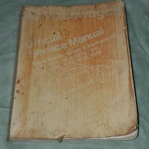 VW 1970 - 1979 Bug Super Beetle Katmann Ghia Shop Repair Manual